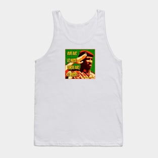 Thomas Sankara Vivre Avec Les Masses Vaincre Avec Les Masses Tank Top